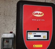 Système d'aération de la mini station et disjoncteur de la pompe de relevage.