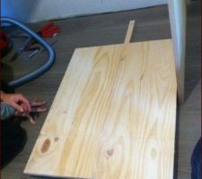 Le fond d'un caisson sur son rail