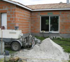 Machine à ciment pour les chapes