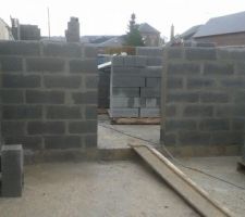 Mur entre le garage et la maison