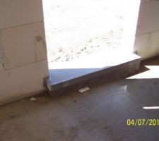 Seuil de la porte-fenêtre