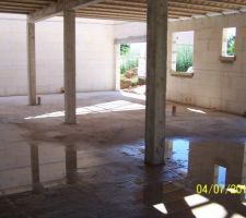 Le Rez-de-chaussée légèrement inondé