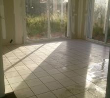 Pose du carrelage