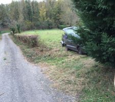 Agrandissement de l'acc&egrave;s au terrain