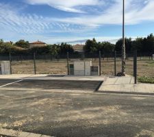 Vue ensemble du terrain