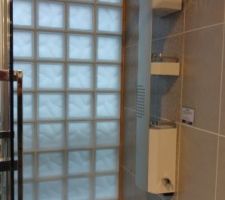 Cloison en brique de verre pour cloison de douche