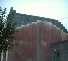 D&eacute;but &eacute;l&eacute;vation sur ma&ccedil;onnerie existante