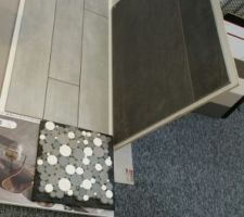 Carrelage du sol de la salle de bain enfant