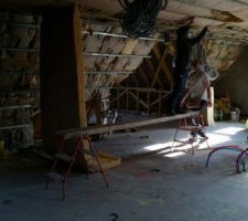 Isolation du plafond de l'étage et murs
Un travail d'équilibriste !