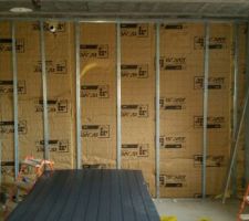 Mur du rdc
isolation placo
