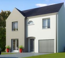 Modèle Améthyste de Maisons Sésame, que nous avons choisi et modifié.