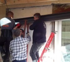 Mise en place de l'IPN de 3.50 m.