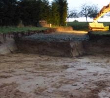 D&eacute;but du terrassement aujourd'hui !