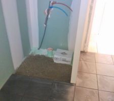 Carrelage SDB, douche italienne