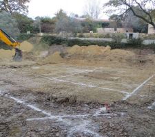 Terrassement en cours.