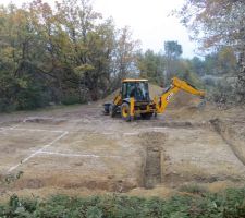 Terrassement en cours.