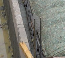 Angle de la pré-dalle, planelles et réservations-chainage