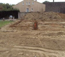Fondations creusés et préparation ferraillage