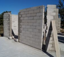 Construction des murs