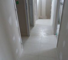 Carrelage dégagement terminé