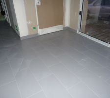 Carrelage séjour après mise en place du joint