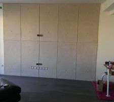 Habillage mur salle