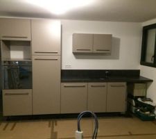 Première partie de la cuisine terminée