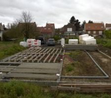Mise en place des poutrelles