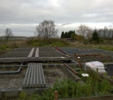 Mise en place des poutrelles