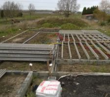 Mise en place des poutrelles