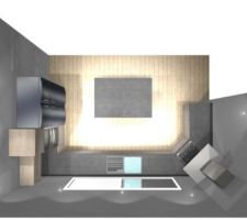 Vue de dessus du projet cuisine