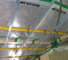 Membrane sous le plafond du rdc