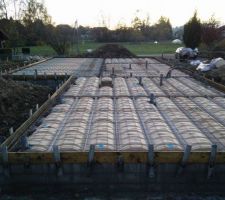 Dalle avant béton