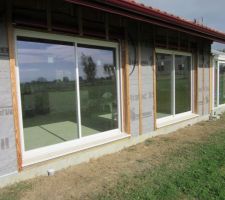 Seuils des baies vitrées posés