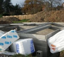 Matériaux pour la dalle arrivés