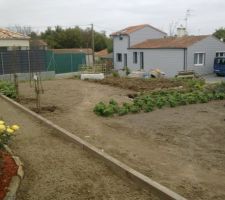 Arri&egrave;re de la maison et jardin