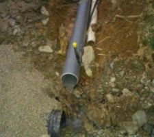 Mise en place du réseau pluviale eau usé eau potable
