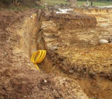 Drainage haut du terrain