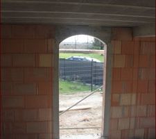 Arrondi dans la maçonnerie des fenêtres