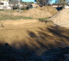 Terrassement pour le radier