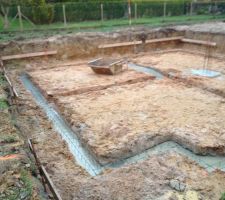 D&eacute;but des travaux de la cave