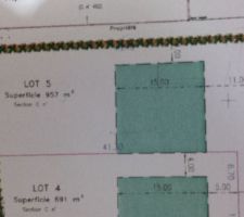 Plan de notre terrain
