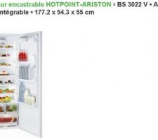Achat du réfrigérateur encastrable