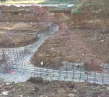Ferrailles pour les fondations