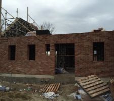 Fa&ccedil;ade de Nord, avec l'entr&eacute;e