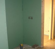 Chape douche salle de bain