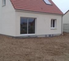 Les photos apres la pluie enduits maison de mes enfants . Qu' en pensez vous?