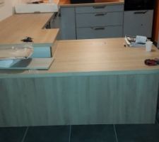 Cuisine d&eacute;but du montage