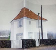 Futur maison vu de face 3d