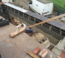 Chainage pour le garage coul&eacute;